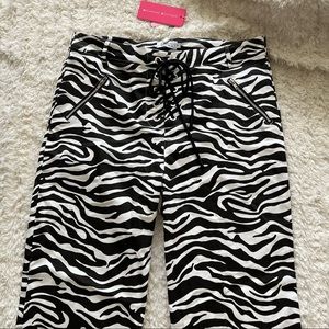 Zebra wide leg pants